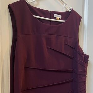 Calvin Klein Dark Purple Midi Dress